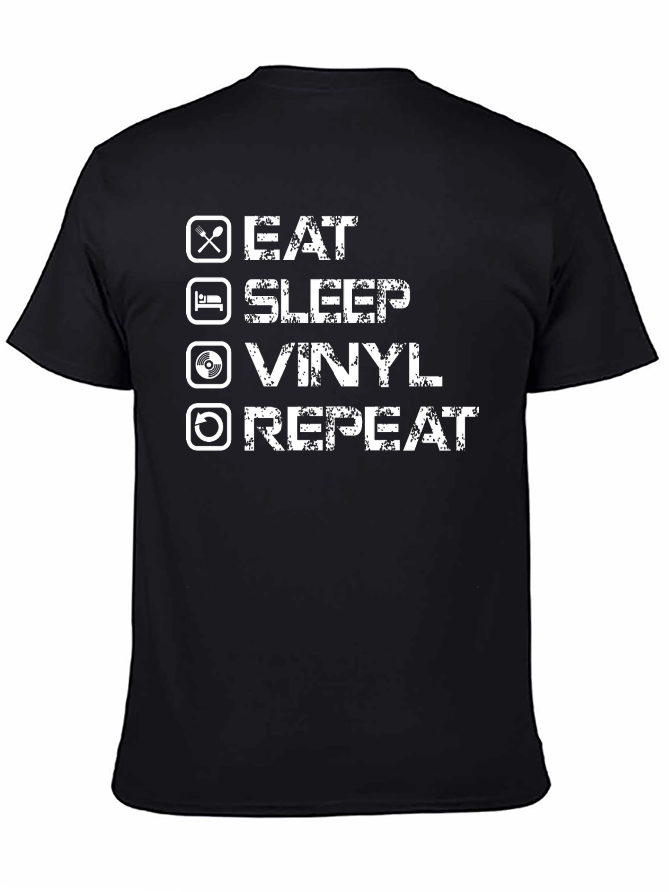 Eat Sleep Vinyl Repeat Graphic T-Shirt
