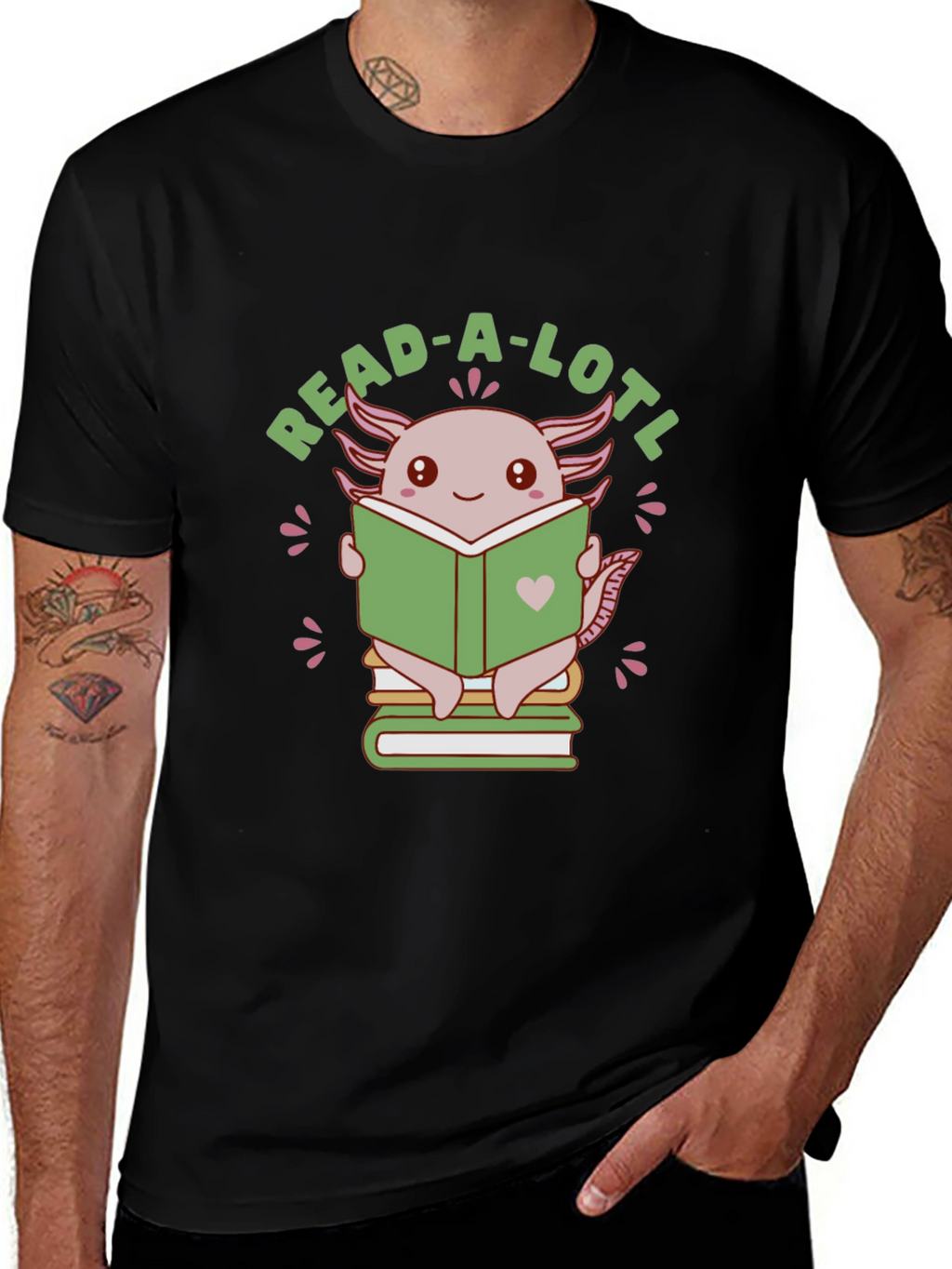 Read-A-Lotl Axolotl Reading T-Shirt
