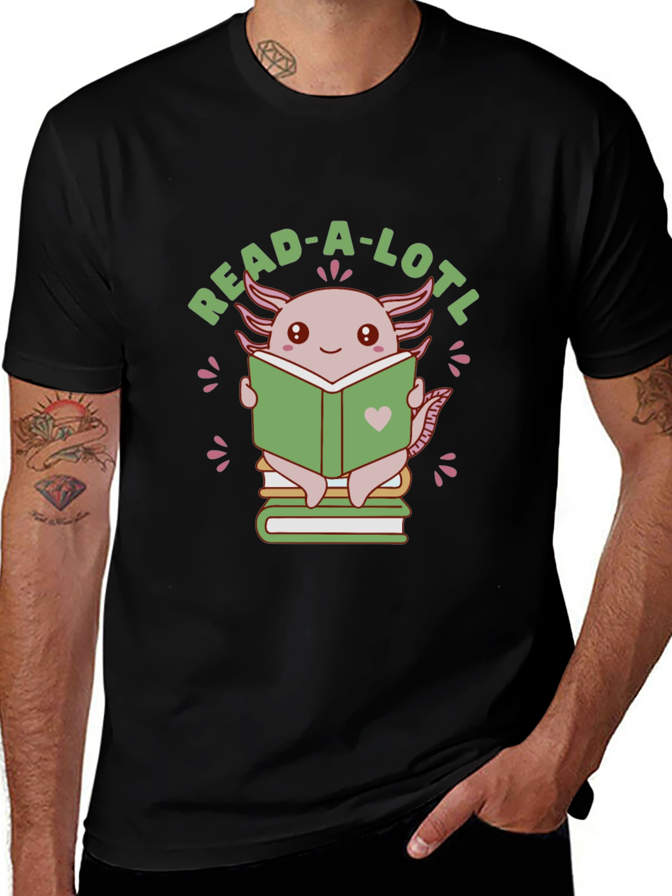 Read-A-Lotl Axolotl Reading T-Shirt