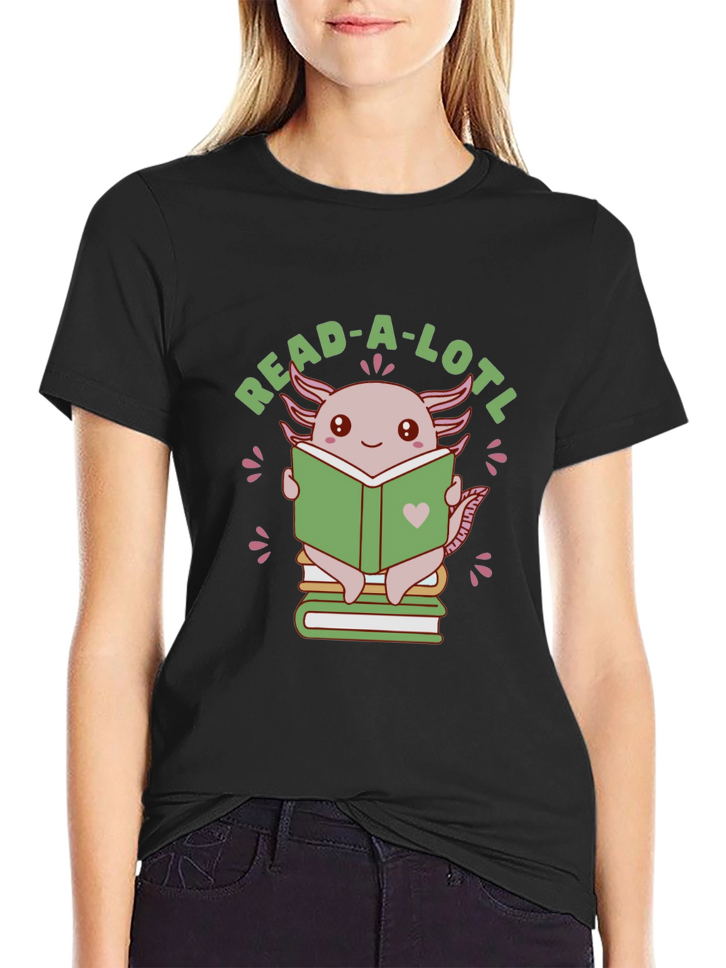 Read-A-Lotl Axolotl Reading T-Shirt