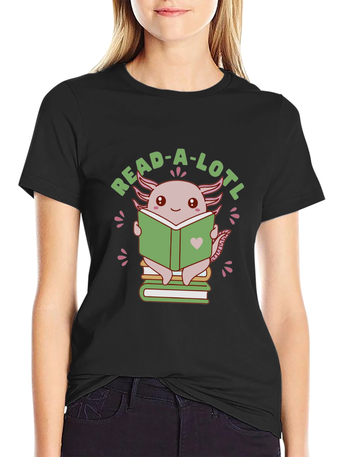 Read-A-Lotl Axolotl Reading T-Shirt