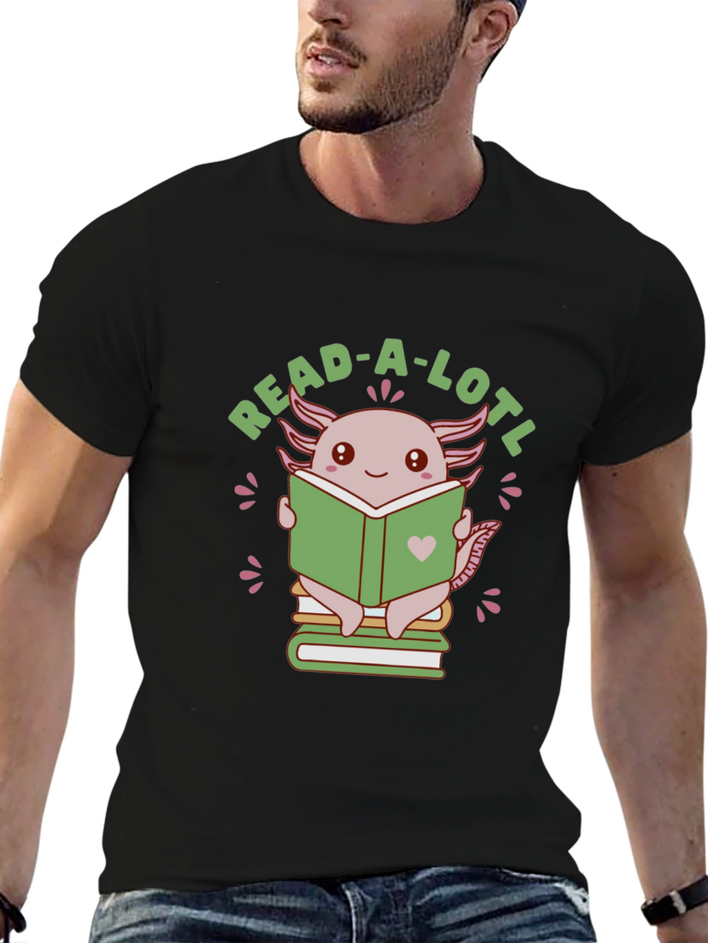 Read-A-Lotl Axolotl Reading T-Shirt