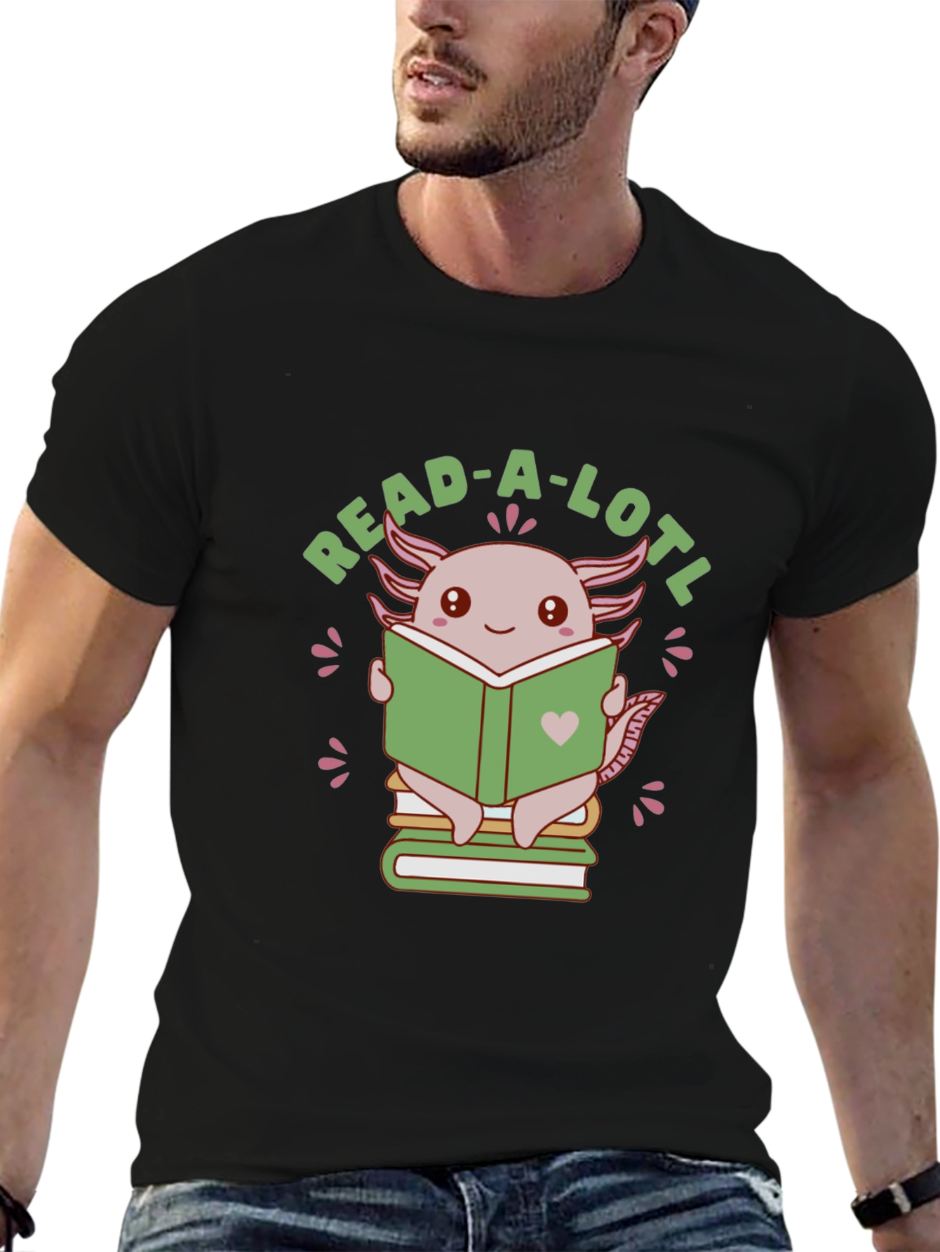 Read-A-Lotl Axolotl Reading T-Shirt