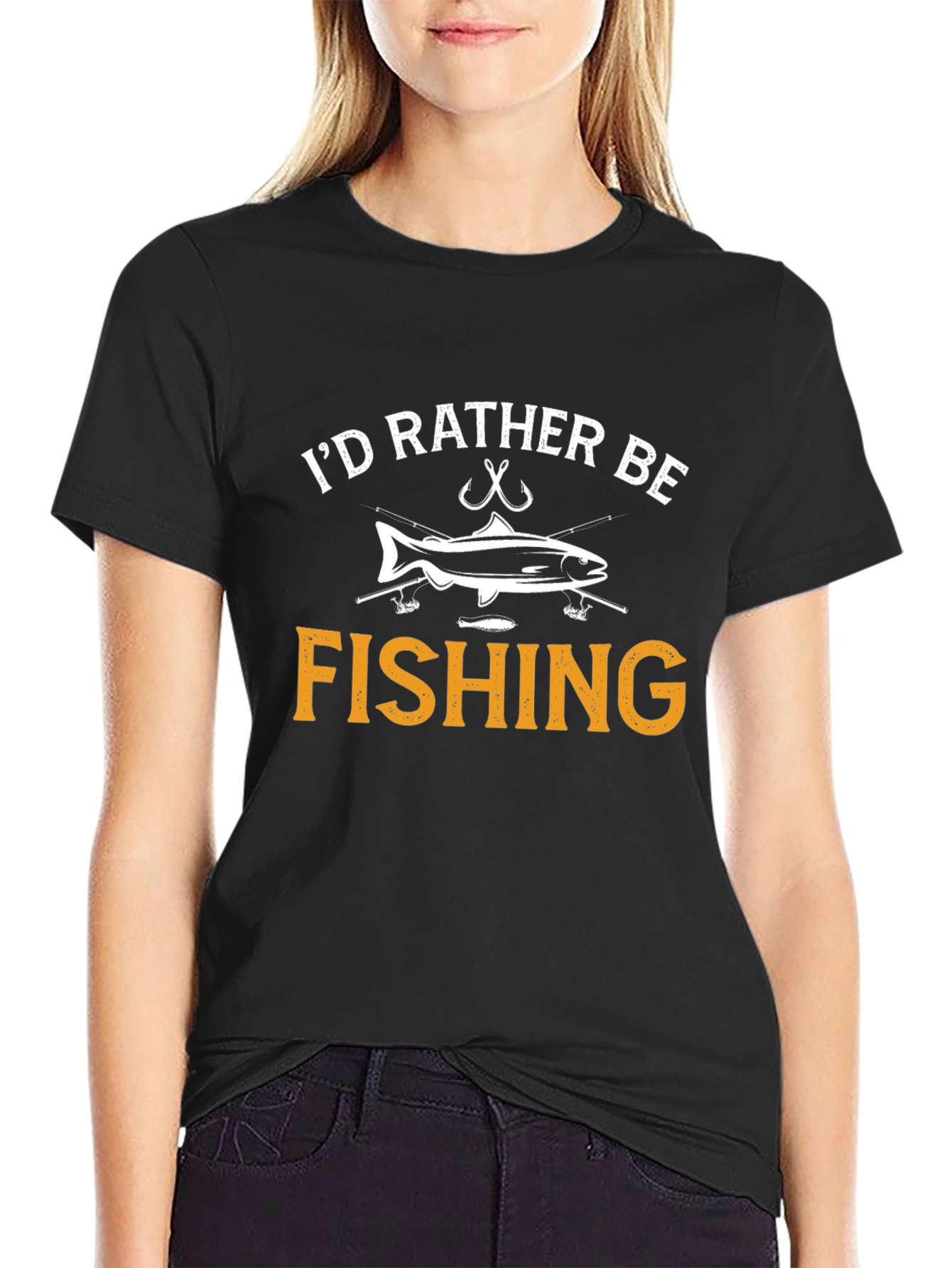 Fishing T-Shirt - Id Rather Be Fishing - Sportswear