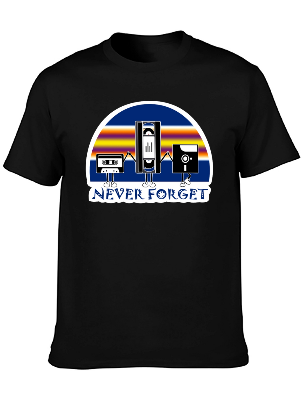Retro Tech Never Forget Graphic T-Shirt