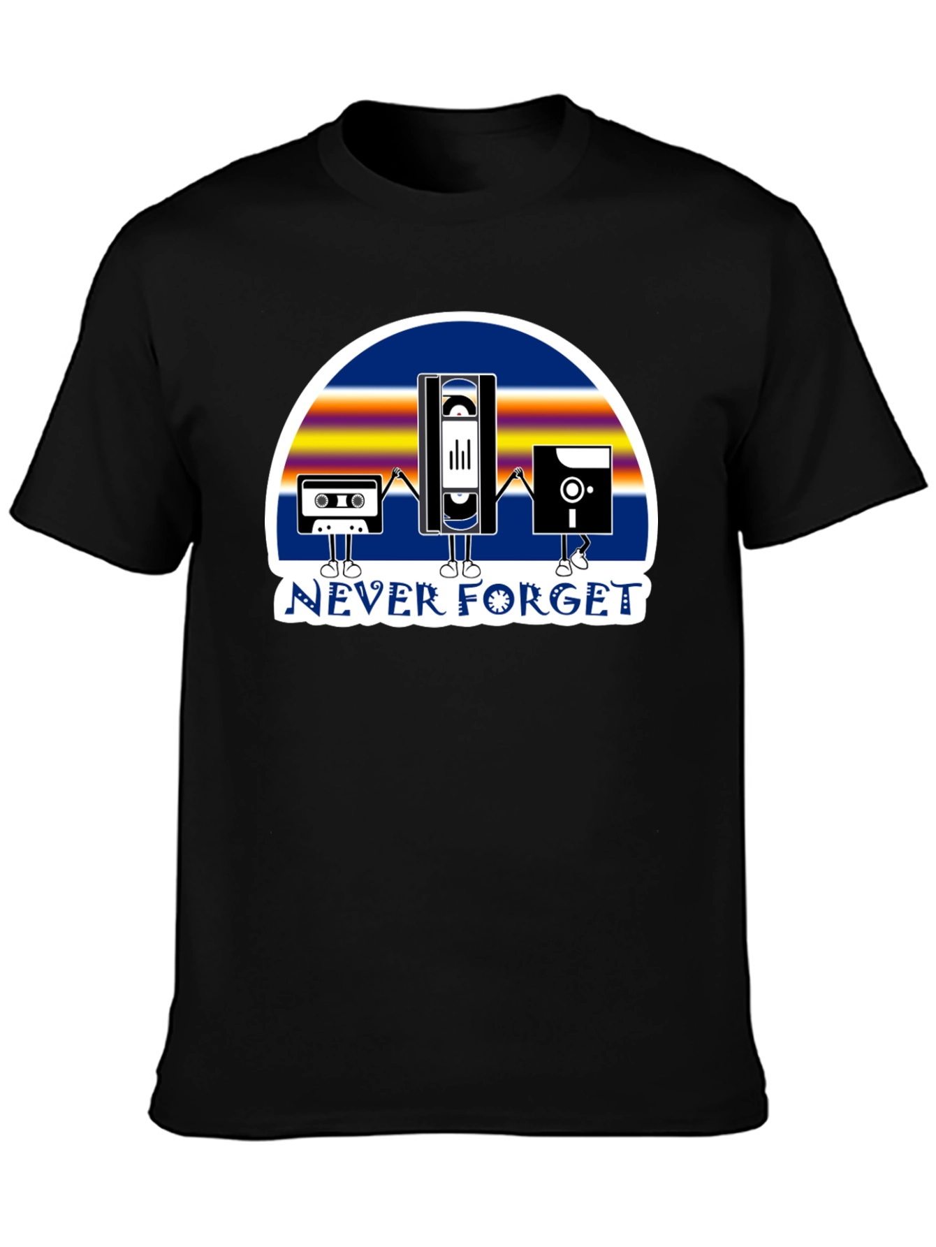 Retro Tech Never Forget Graphic T-Shirt