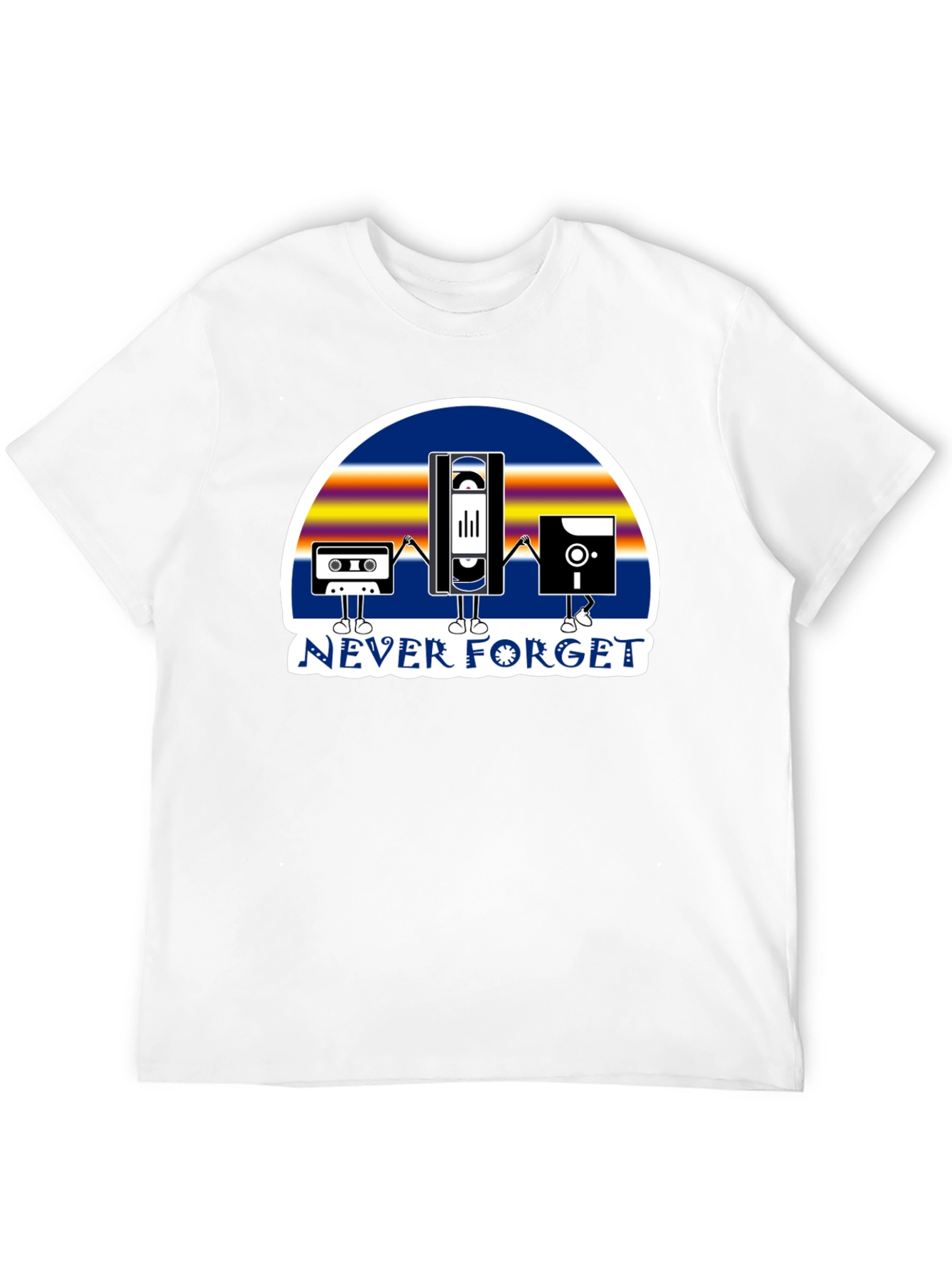 Retro Tech Never Forget Graphic T-Shirt