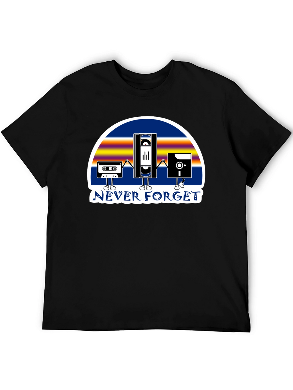 Retro Tech Never Forget Graphic T-Shirt