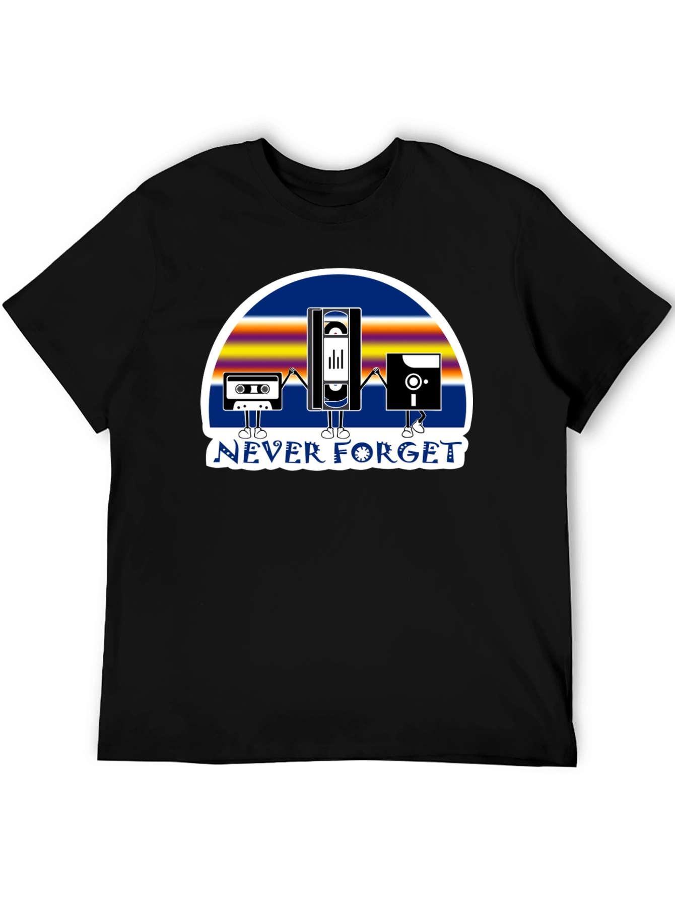 Retro Tech Never Forget Graphic T-Shirt