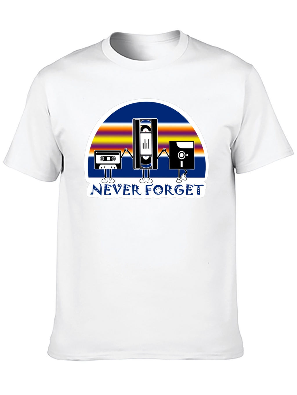 Retro Tech Never Forget Graphic T-Shirt