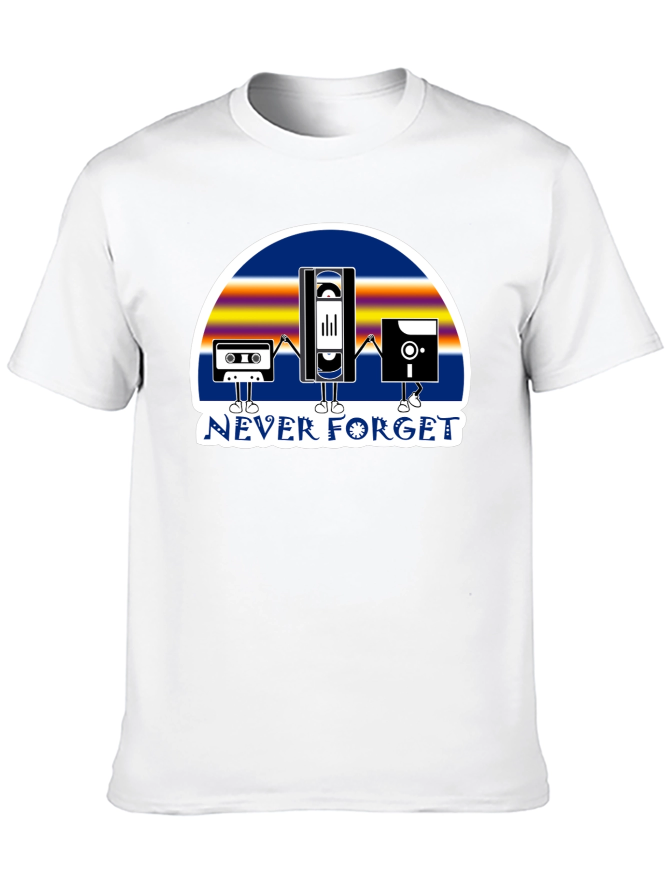 Retro Tech Never Forget Graphic T-Shirt