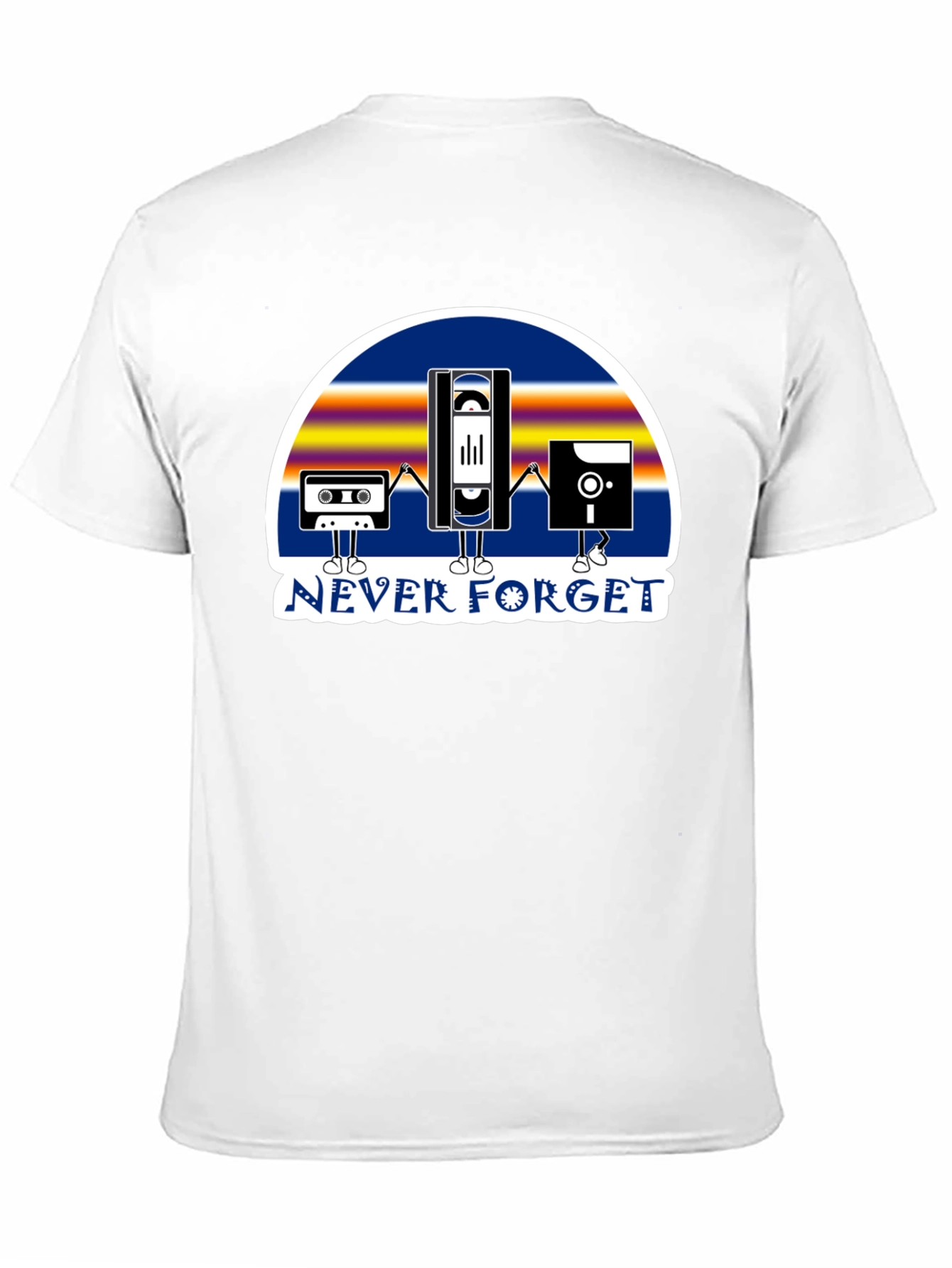 Retro Tech Never Forget Graphic T-Shirt