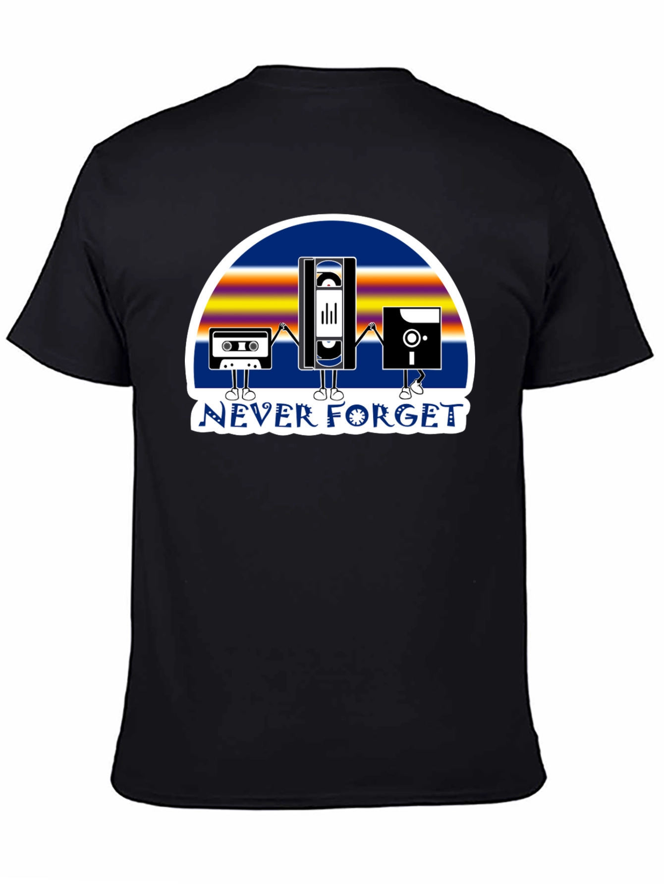 Retro Tech Never Forget Graphic T-Shirt