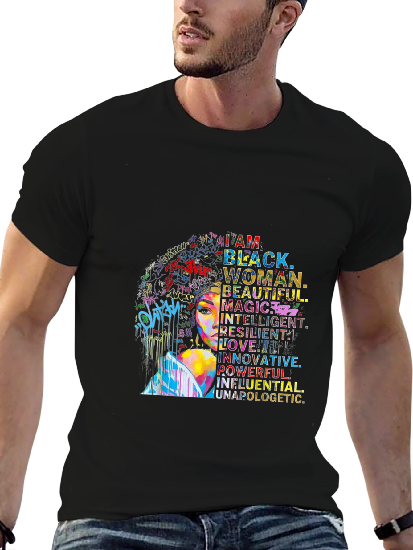 Empowered Black Woman Graphic Tee