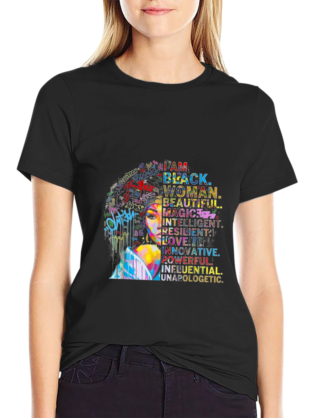 Empowered Black Woman Graphic Tee