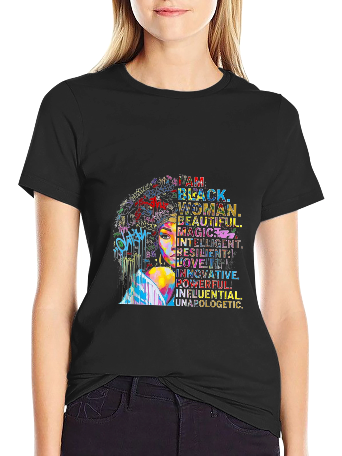 Empowered Black Woman Graphic Tee