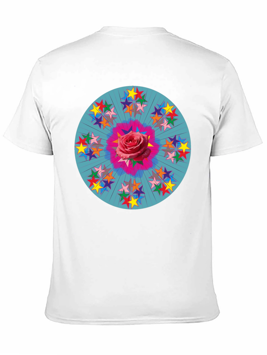 Rose Star Mandala Graphic T-Shirt