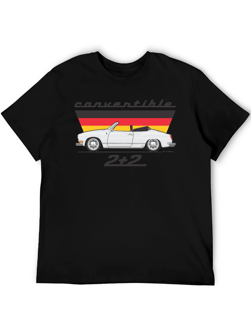 Convertible 2+2 Graphic Tee - Cool Car Design
