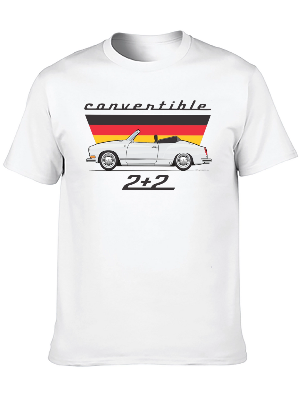Convertible 2+2 Graphic Tee - Cool Car Design