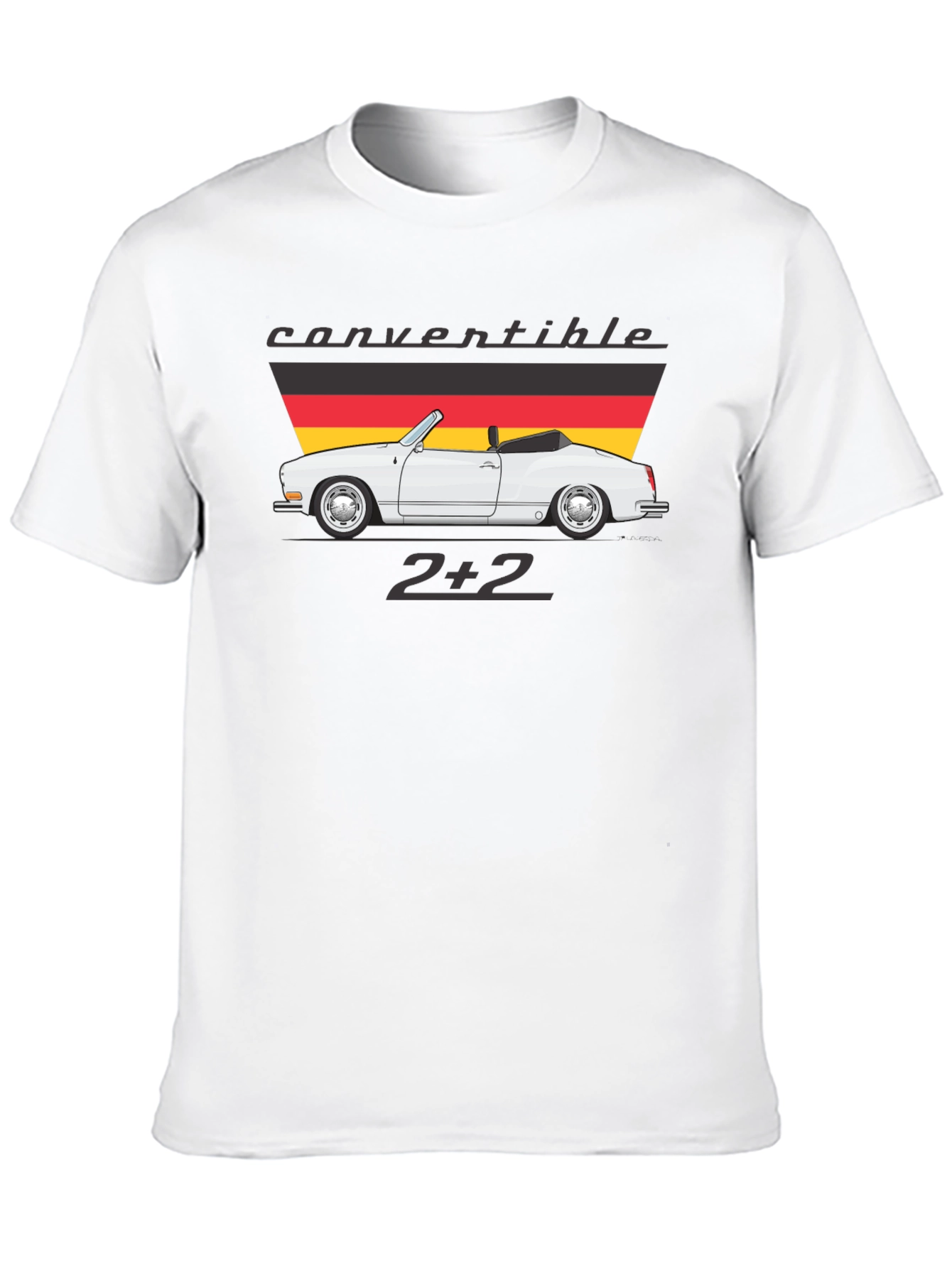 Convertible 2+2 Graphic Tee - Cool Car Design