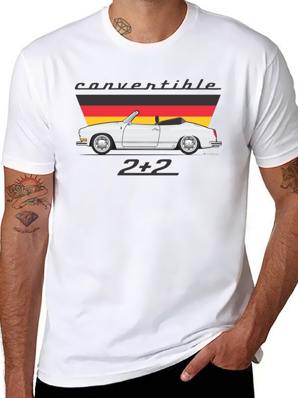 Convertible 2+2 Graphic Tee - Cool Car Design