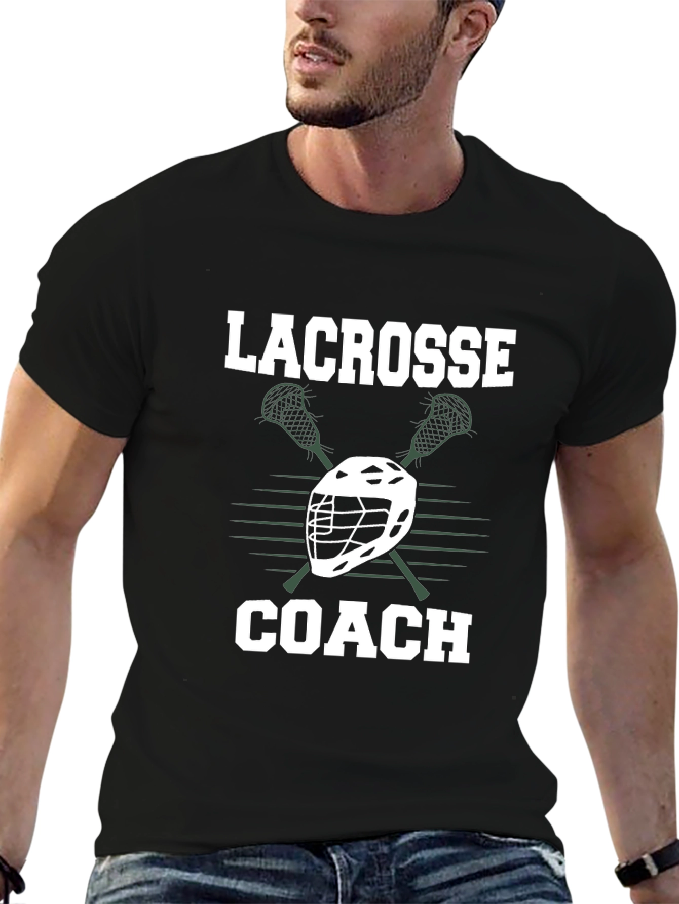 Lacrosse Coach T-Shirt - Sporty Graphic Tee