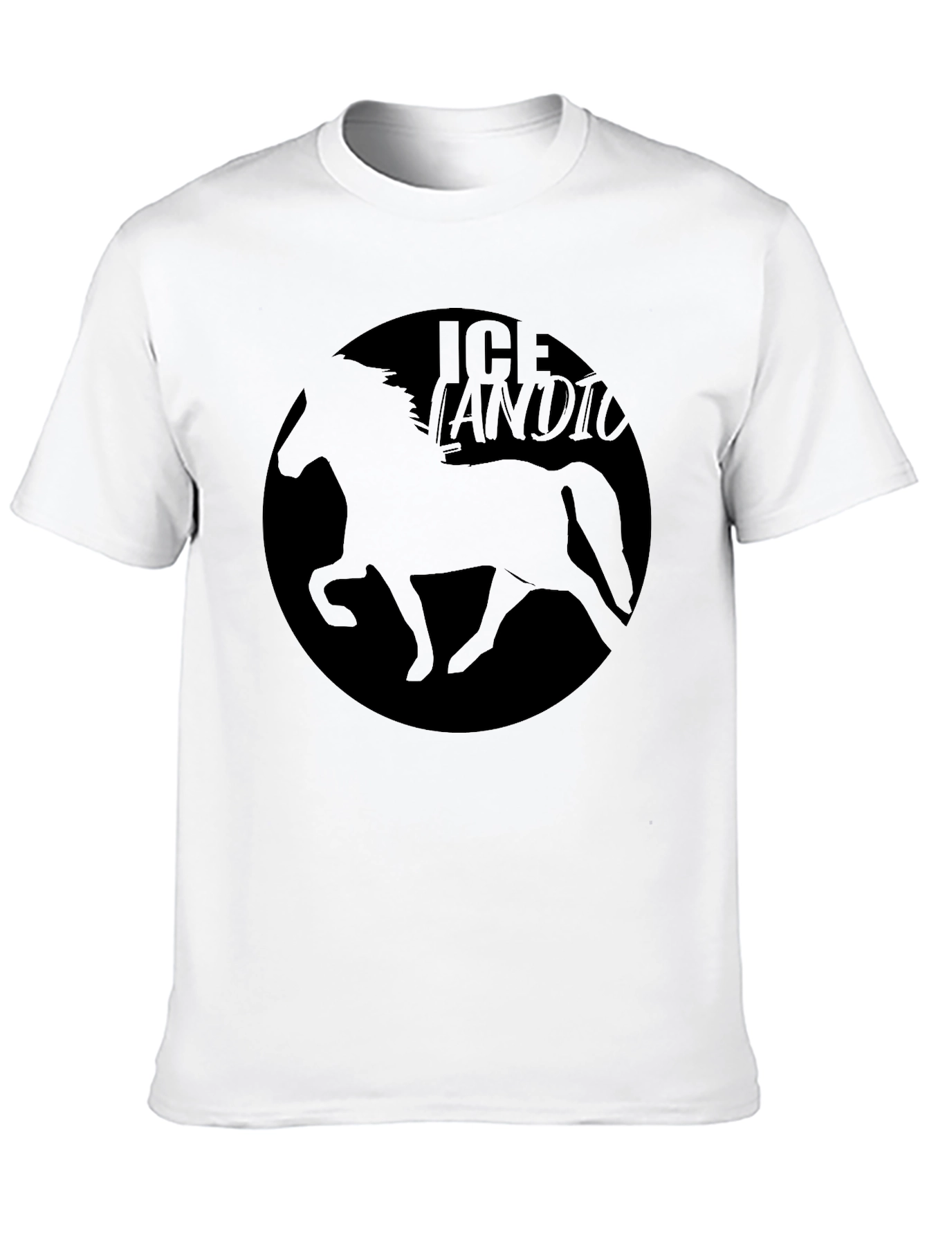 Icelandic Horse Black T-Shirt