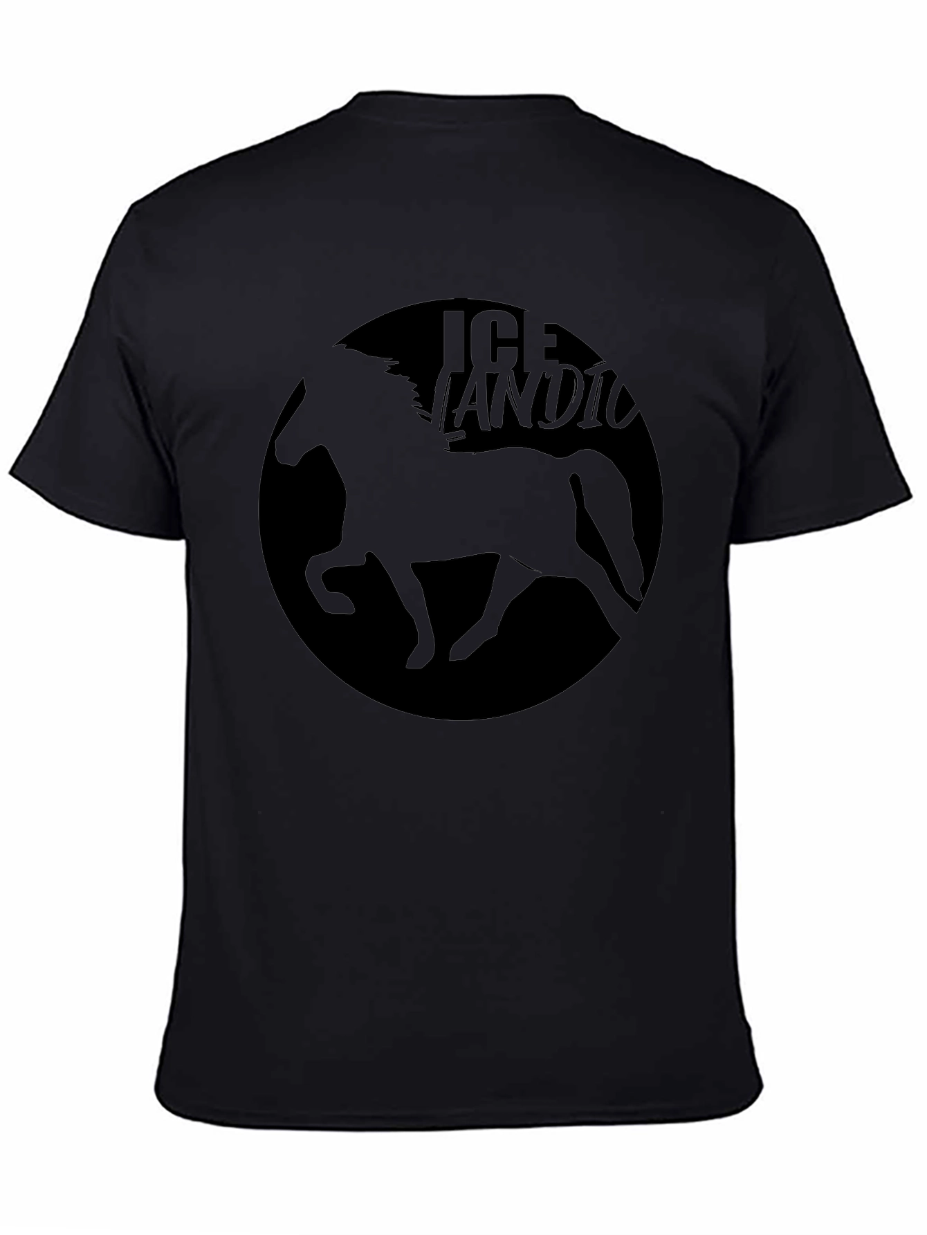 Icelandic Horse Black T-Shirt