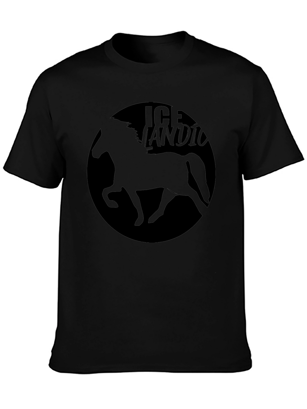 Icelandic Horse Black T-Shirt
