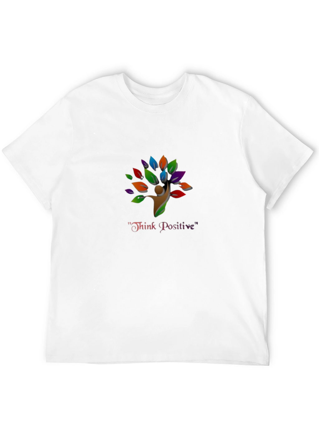 Think Positive Tree T-Shirt - Black