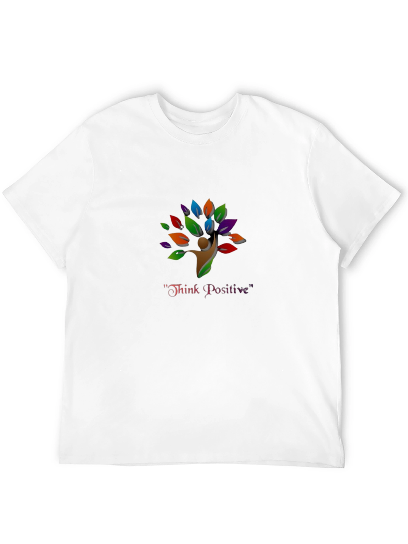 Think Positive Tree T-Shirt - Black