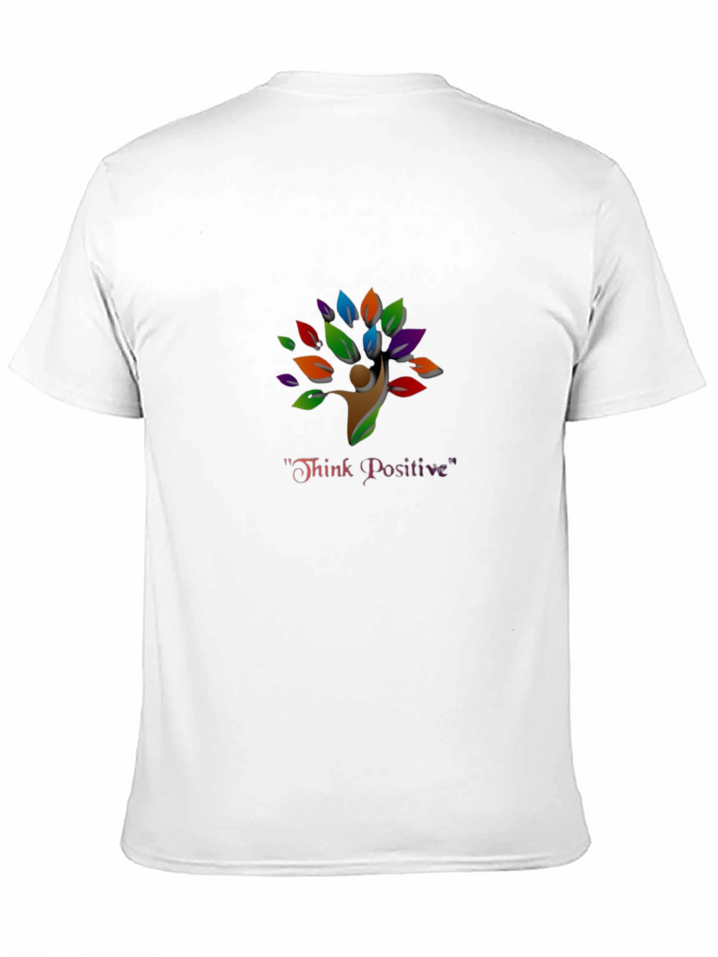 Think Positive Tree T-Shirt - Black