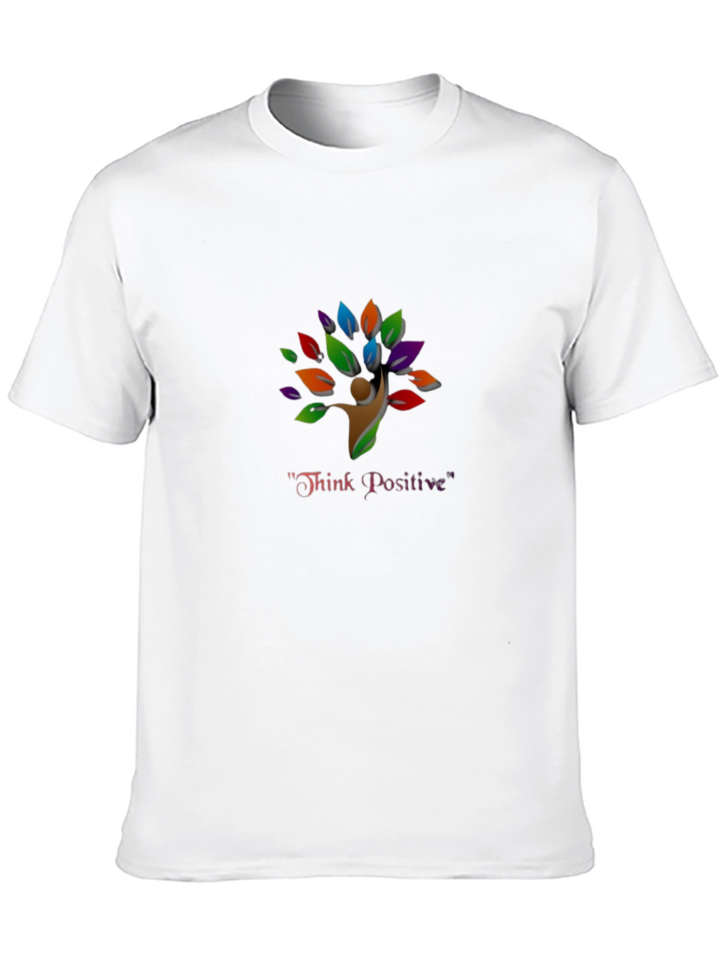 Think Positive Tree T-Shirt - Black