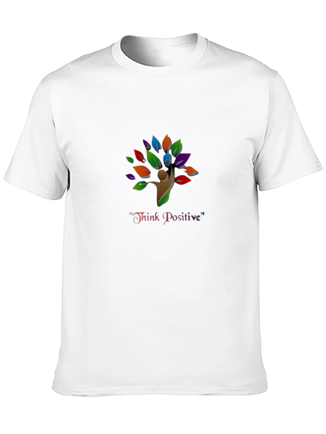 Think Positive Tree T-Shirt - Black