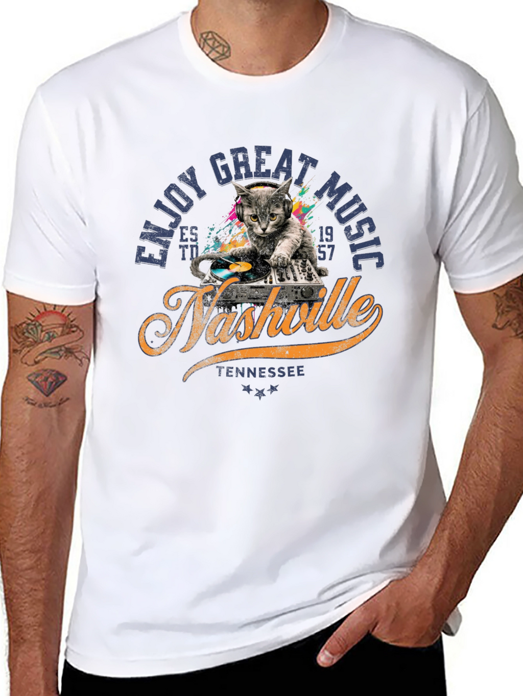 Nashville Cat DJ T-Shirt