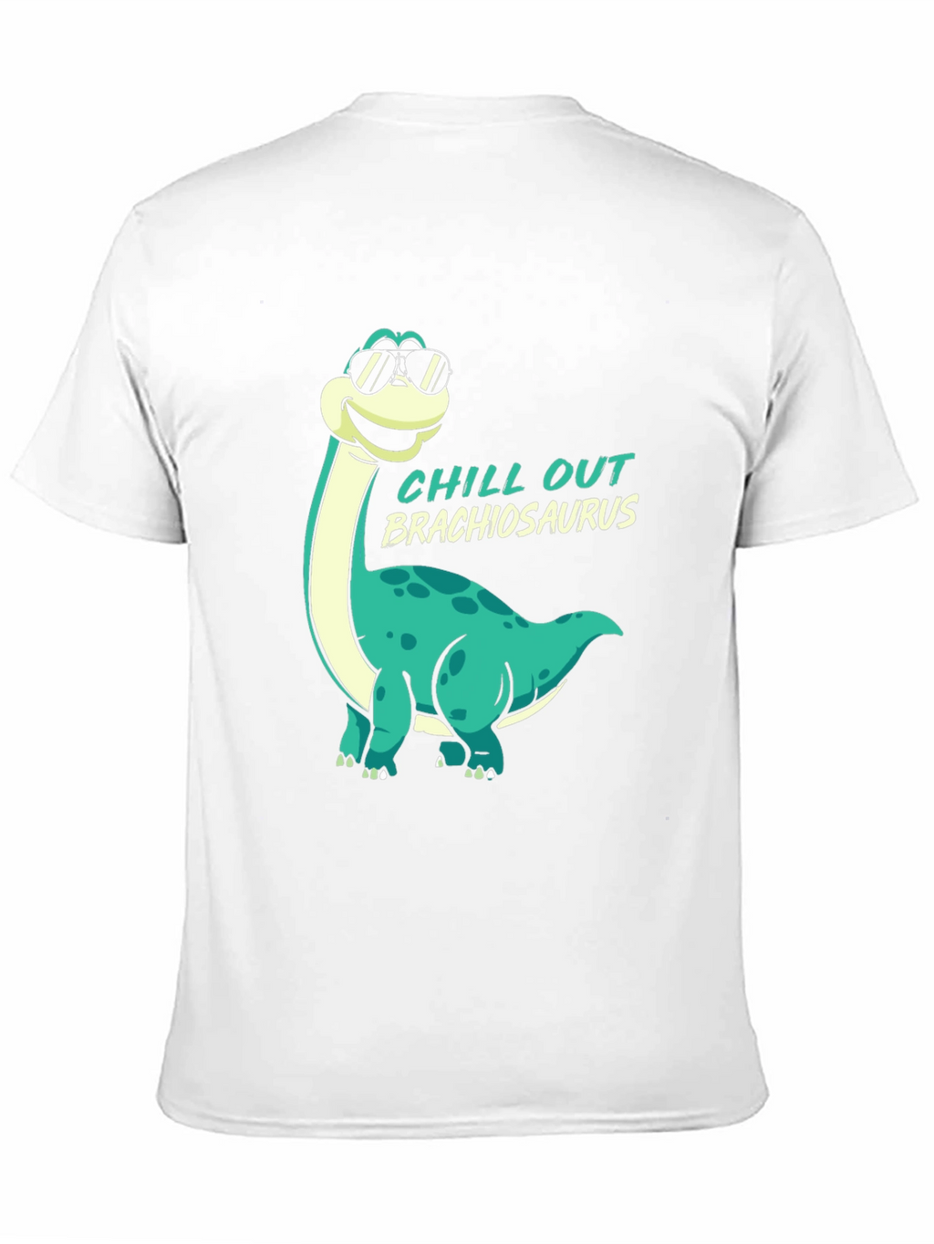 Chill Out Brachiosaurus Black T-Shirt