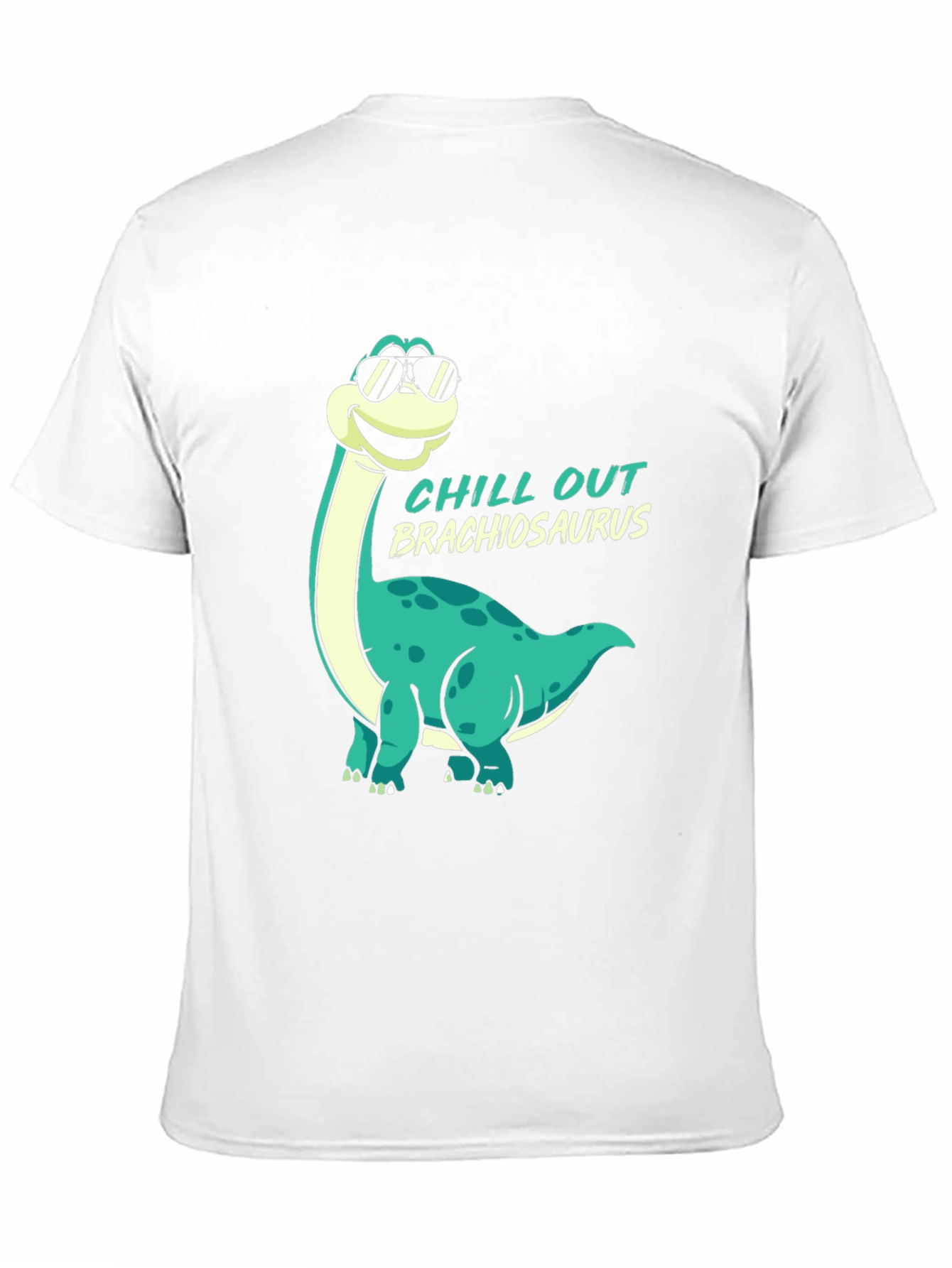 Chill Out Brachiosaurus Black T-Shirt
