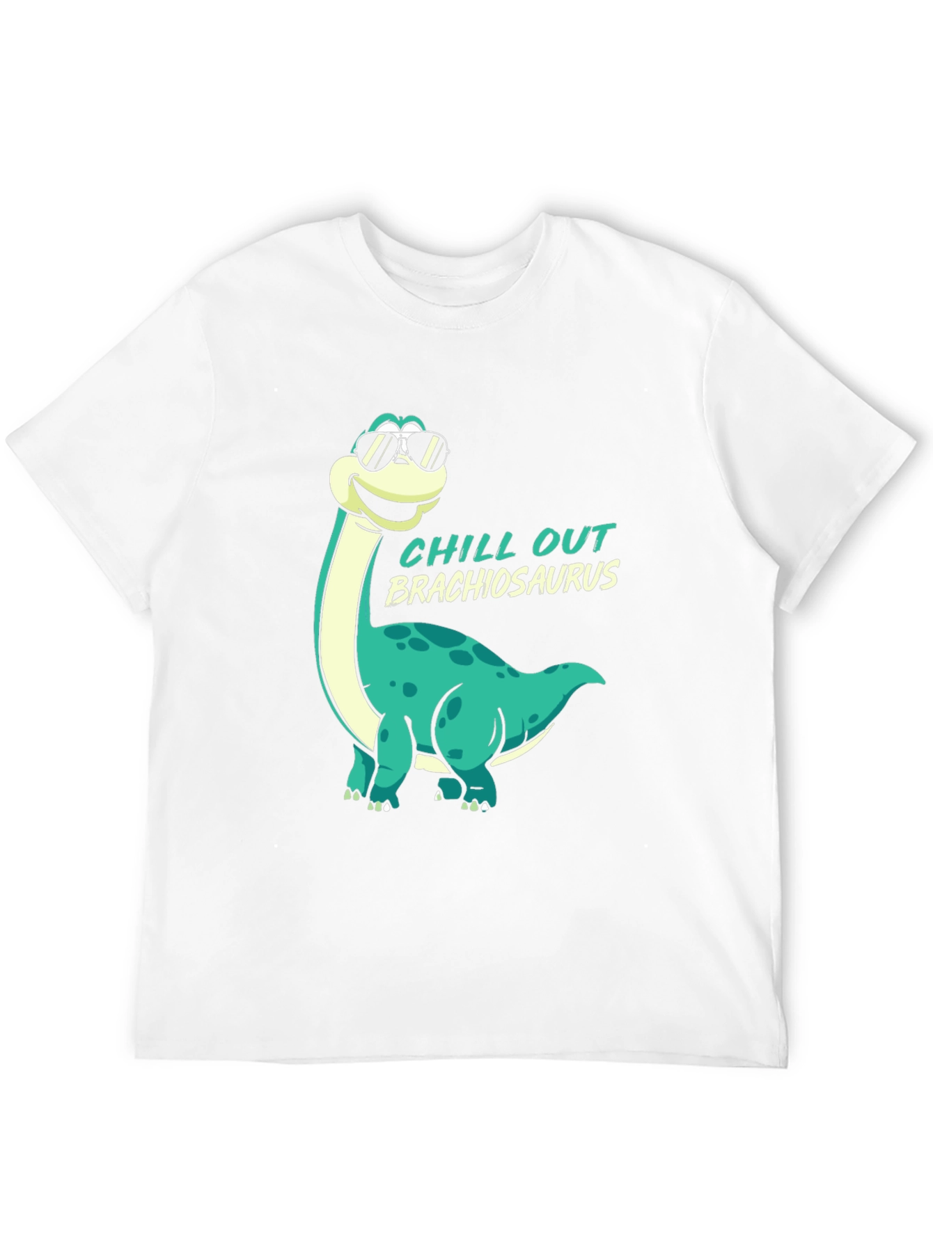 Chill Out Brachiosaurus Black T-Shirt