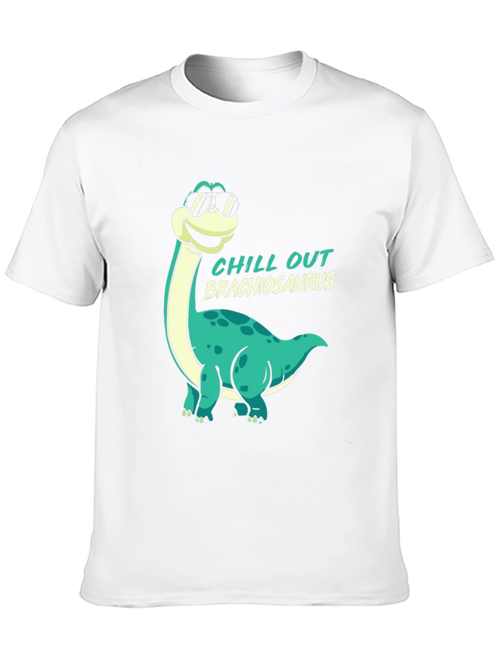 Chill Out Brachiosaurus Black T-Shirt
