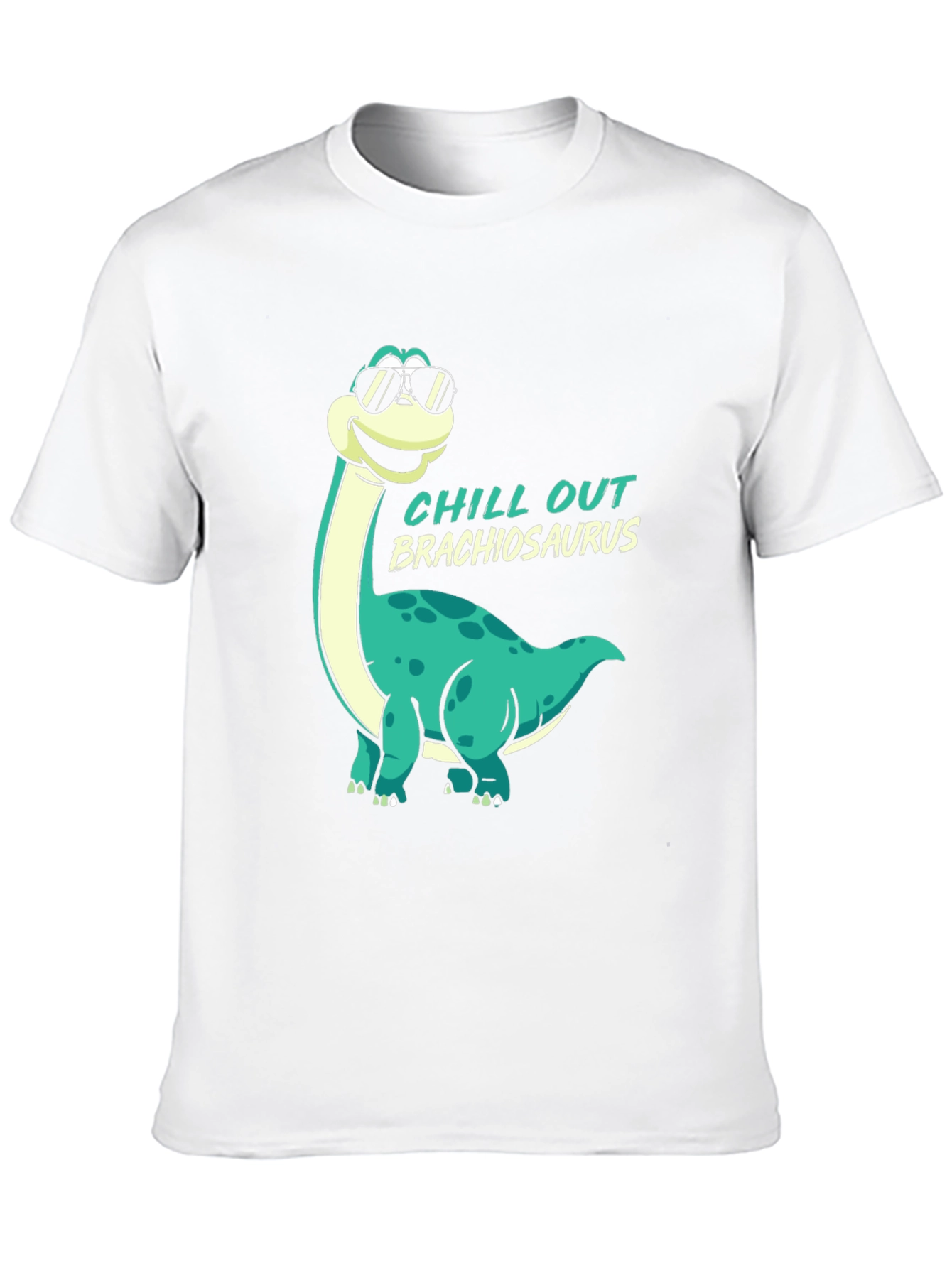 Chill Out Brachiosaurus Black T-Shirt