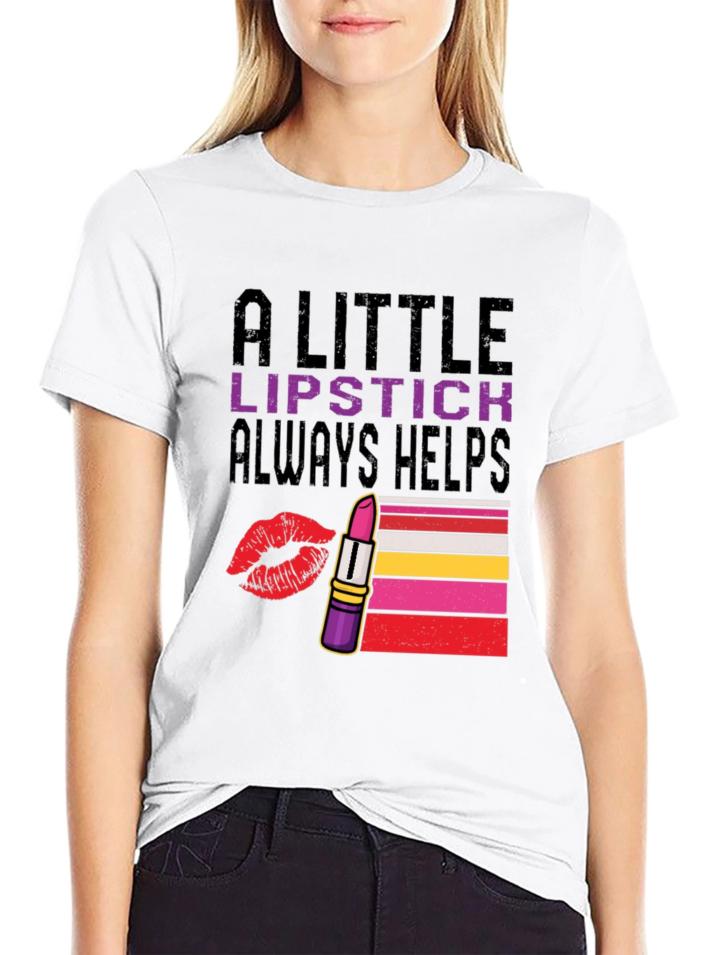 A Little Lipstick Always Helps T-Shirt