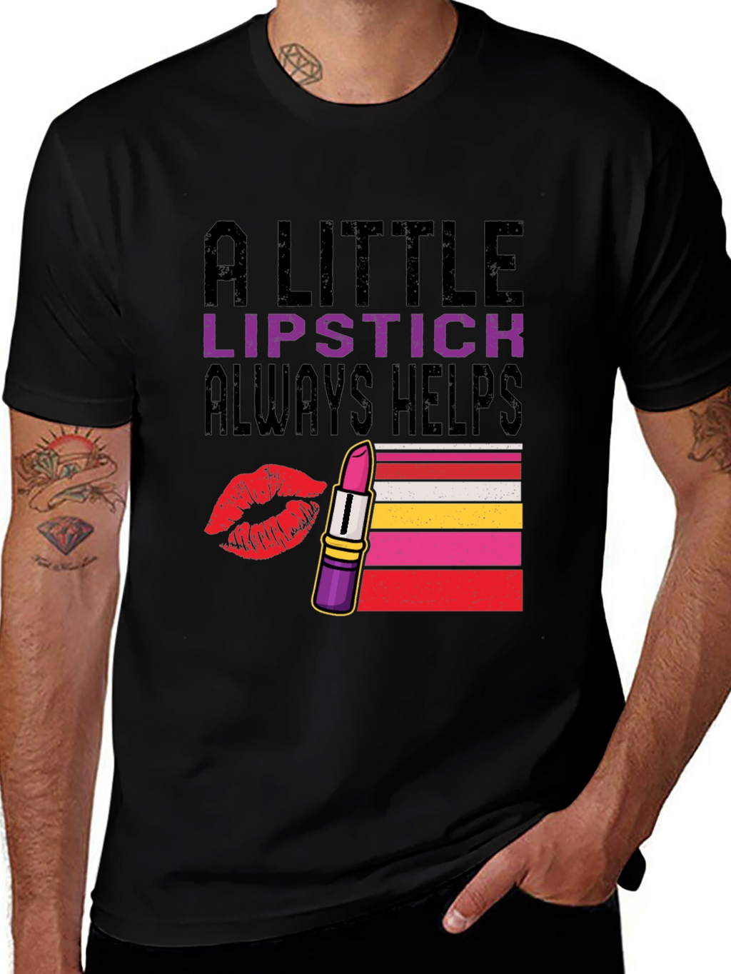 A Little Lipstick Always Helps T-Shirt