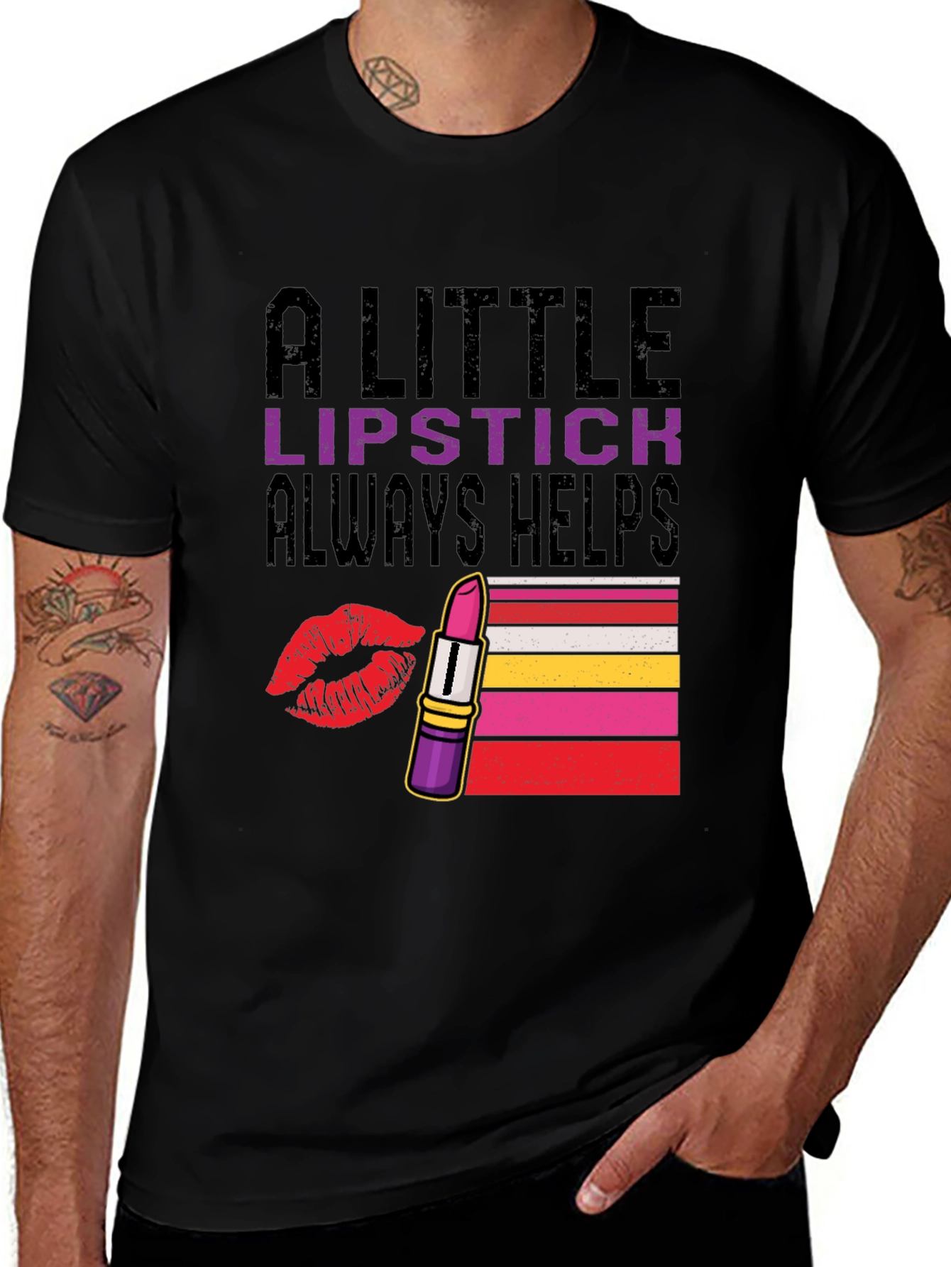 A Little Lipstick Always Helps T-Shirt