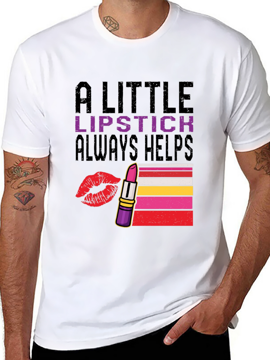 A Little Lipstick Always Helps T-Shirt