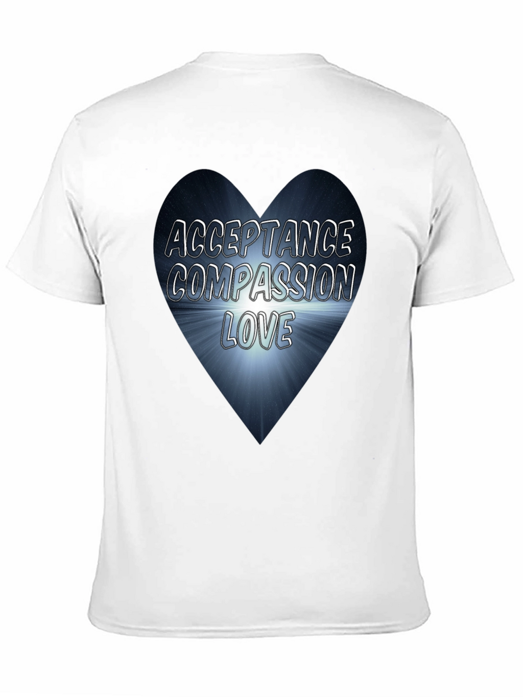 Acceptance Compassion Love Heart Graphic Tee