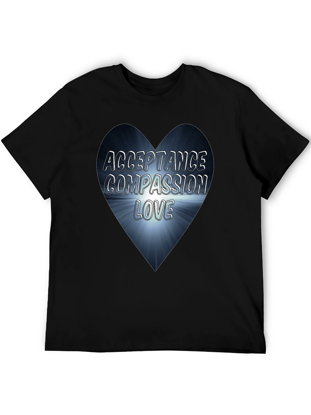 Acceptance Compassion Love Heart Graphic Tee