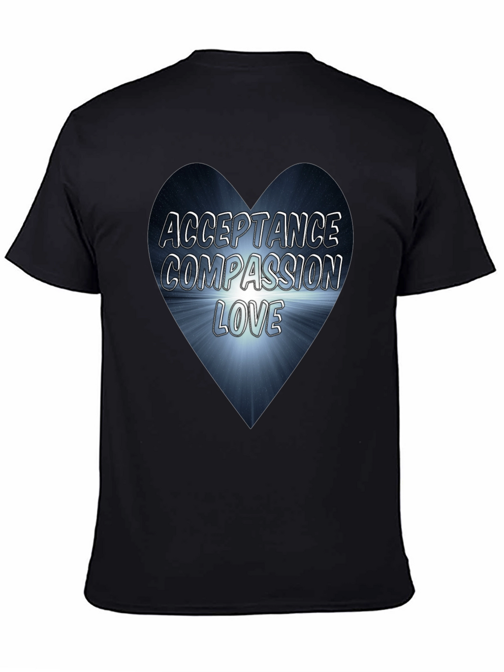 Acceptance Compassion Love Heart Graphic Tee
