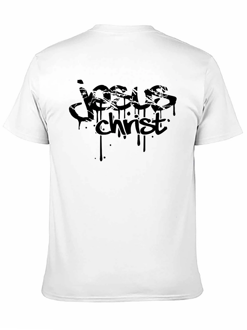 Jesus Christ Graffiti Style Black T-Shirt