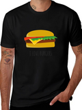 I Love Burgers T-Shirt - Casual Black Tee