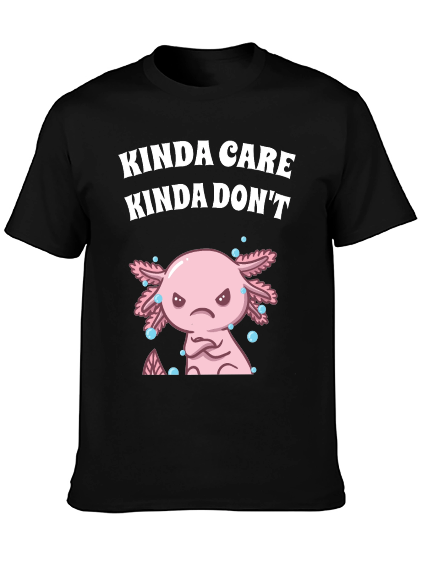 Kinda Care Axolotl Graphic T-Shirt